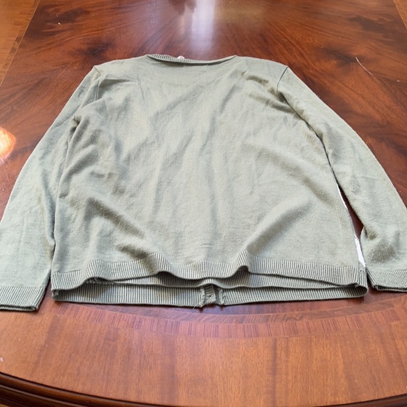 Alfred Dunner Green Corduroy Sweater Pants set 14 pants medium top - Picture 3 of 4